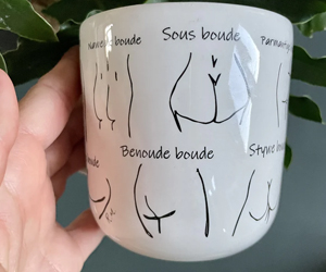A funny coffee mug