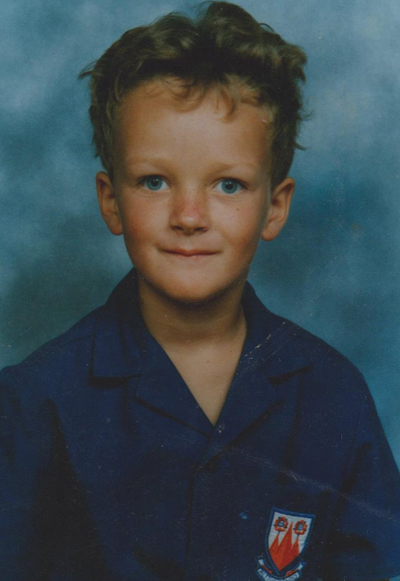 A picture of Martin in primary school