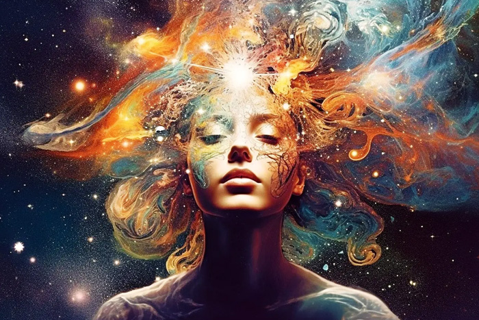 An image of a womens head space