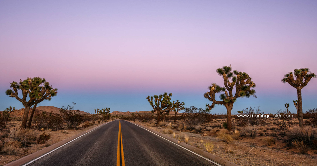An image of the road while traveling