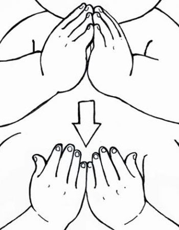 A person signing that they want a book