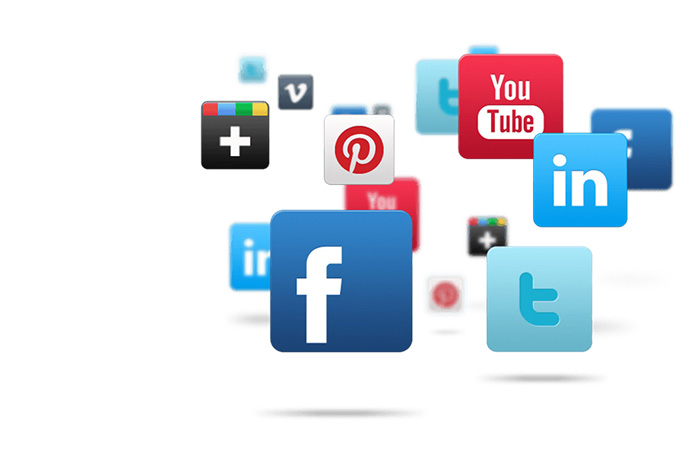 An image of social media icons